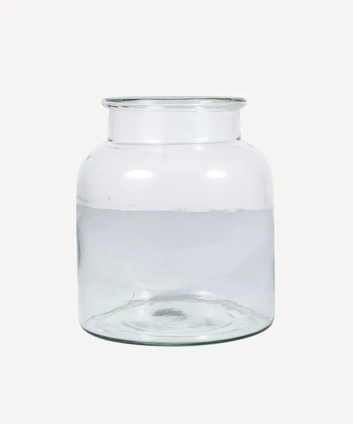 Wide Glass Vase