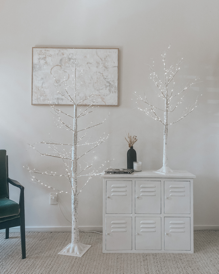 White Birch Twinkle LED Tree