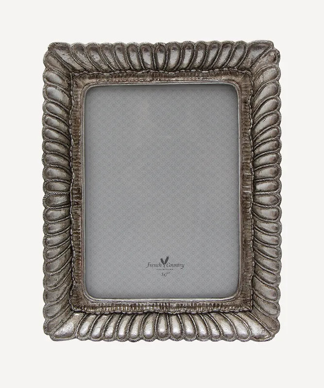 Fanned Rectangle Pewter Frame