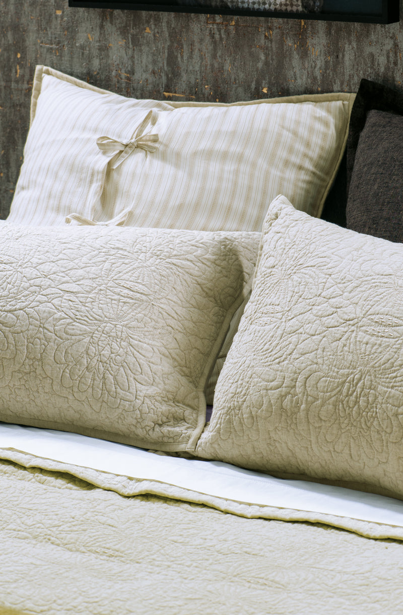 Fontanella Natural Linen Bedspread