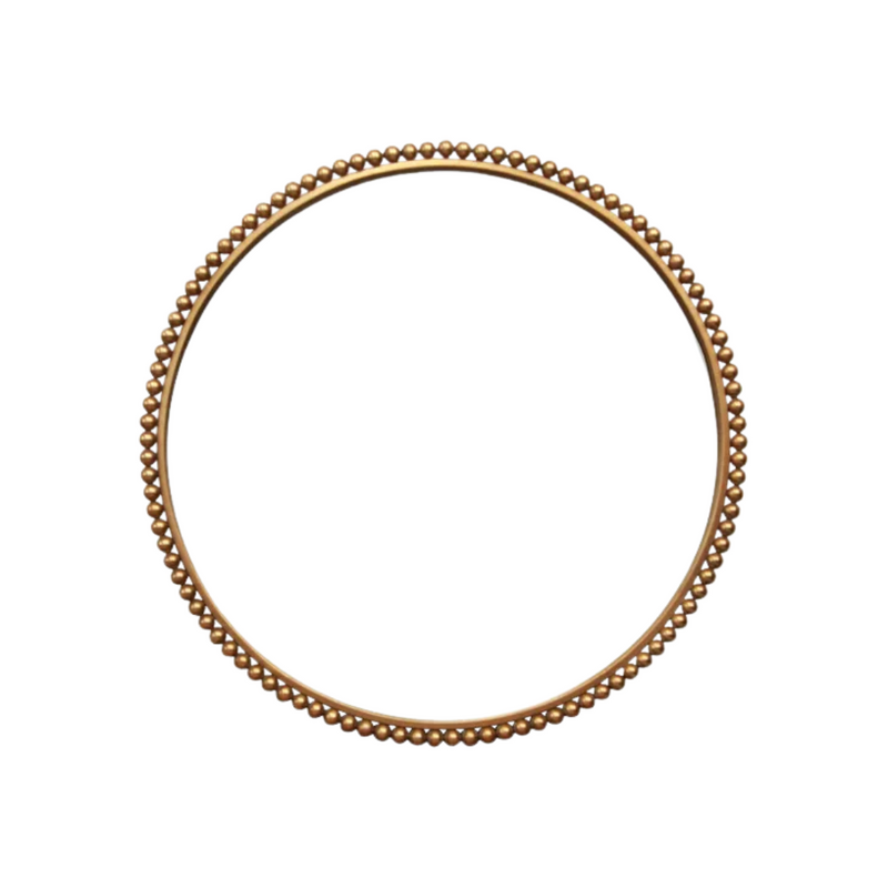 Beaded Round Mirror