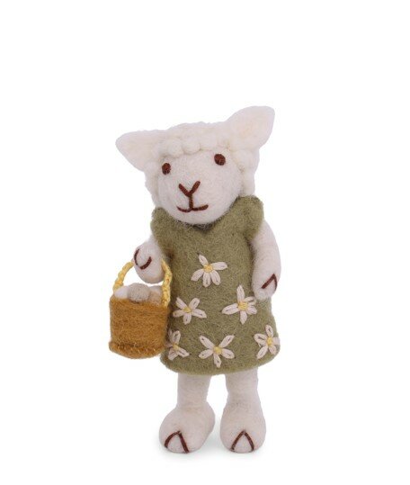 Grey Sheep Green Dress & Egg Basket