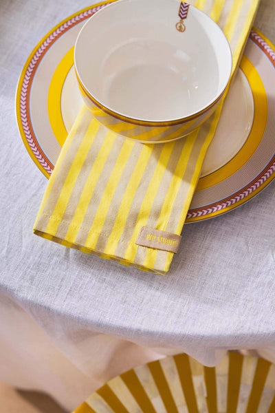 Napkins Yellow Stripes (4 Set)