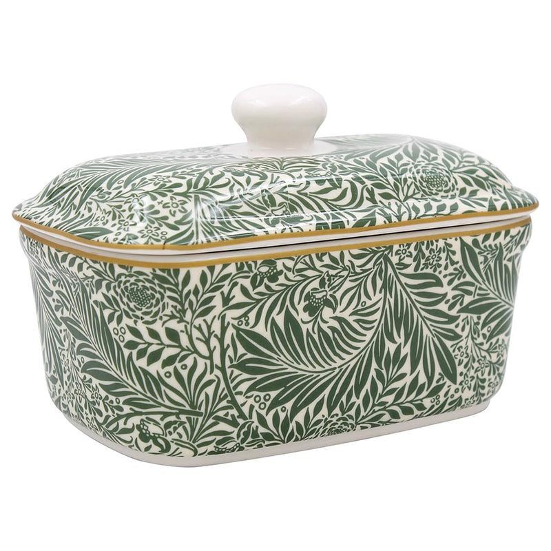 William Morris Larkspur Design Fine China Butter Dish