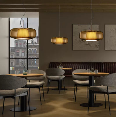 Murano Italian Glass  Plisse Pendant