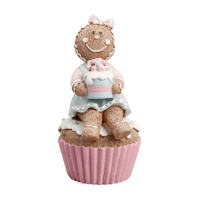 Gingerbread Girl on Cupcake