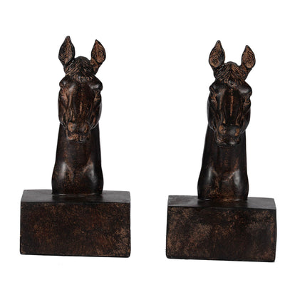 Sculptural Horse Bookends
