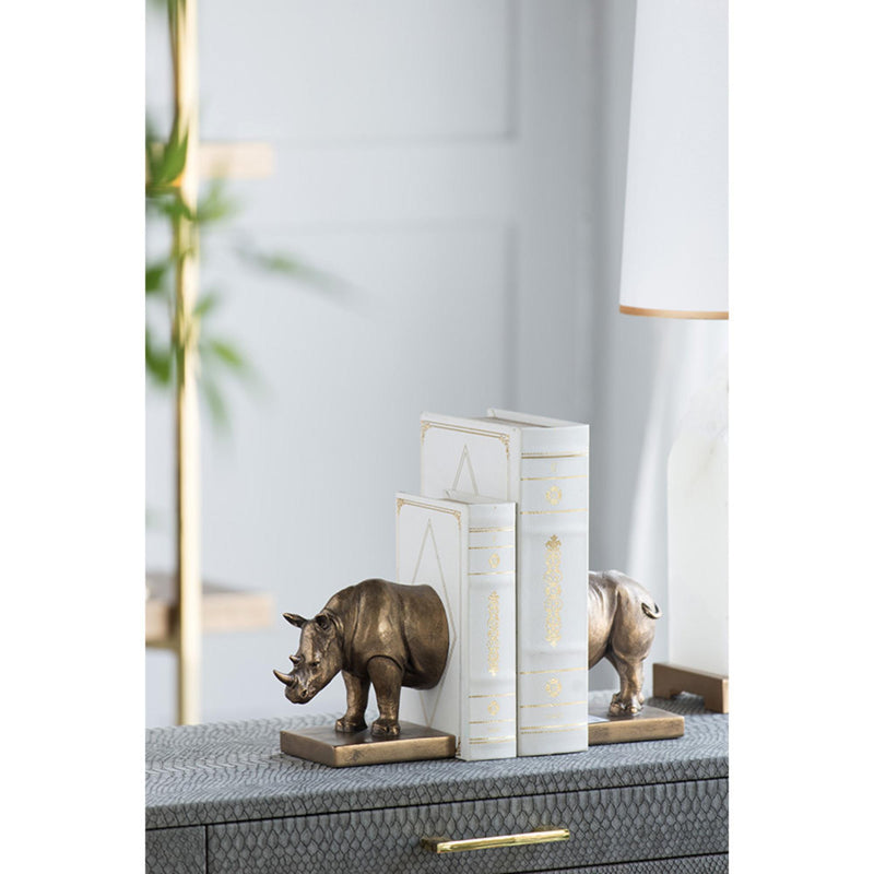 Rhino Bookends