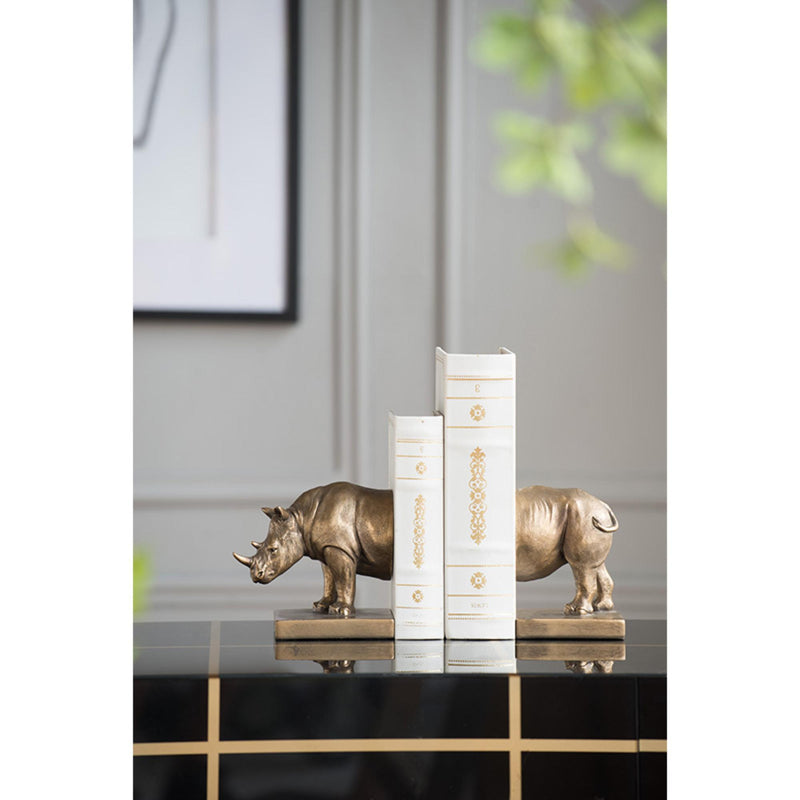 Rhino Bookends