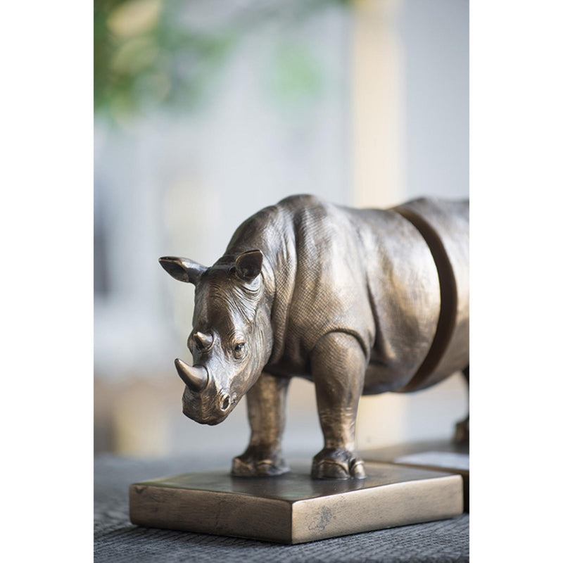 Rhino Bookends