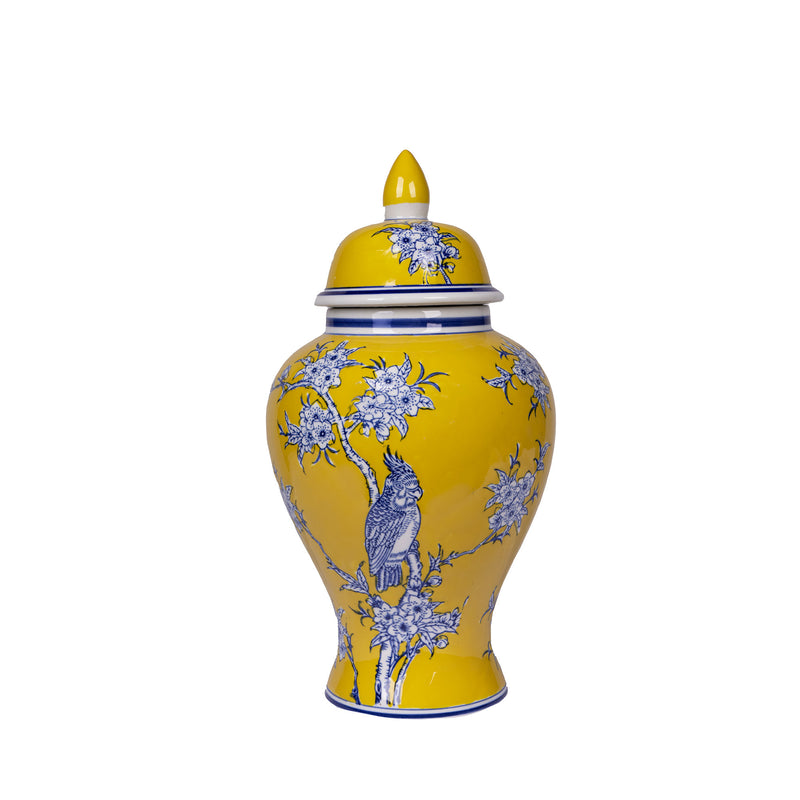 Chelsea Bird and Flower Ginger Jar Small