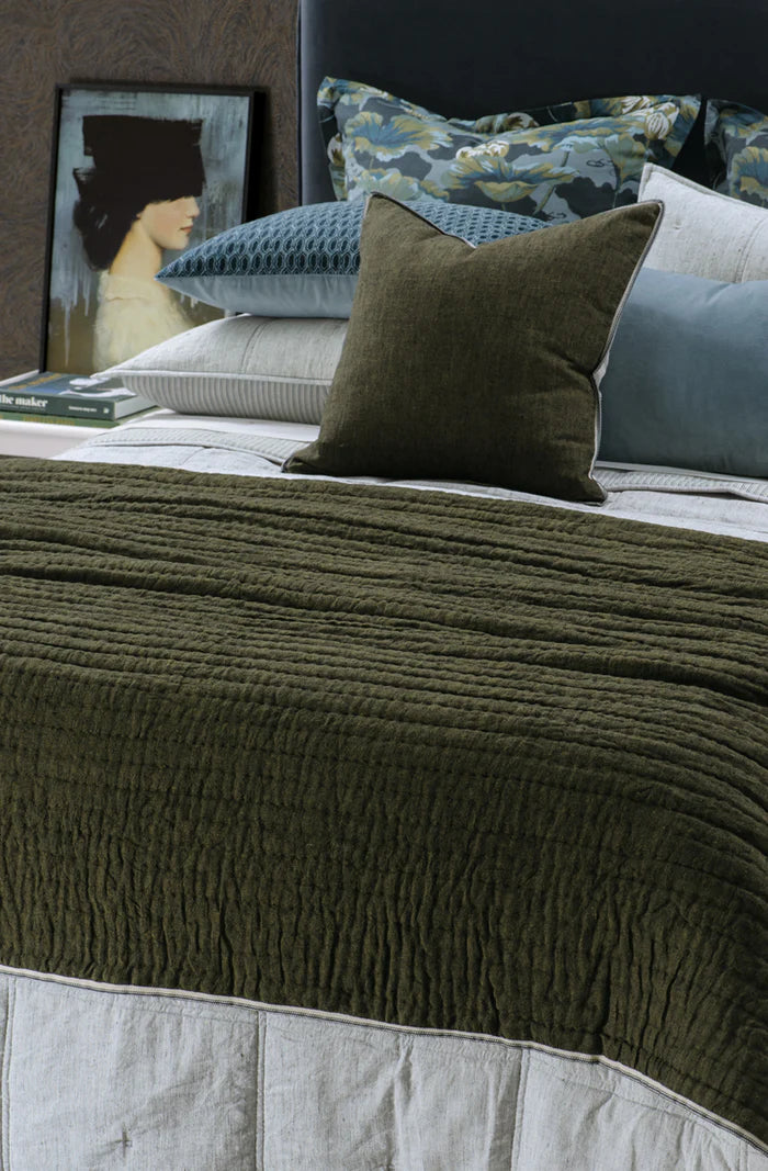 Appetto Deep Moss Coverlet