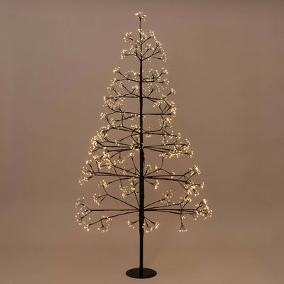 Black Frankfurt Starburst LED Tree 150cm
