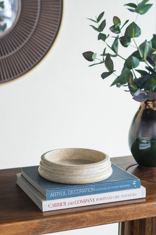 Marble Bowl w/Coil Edge