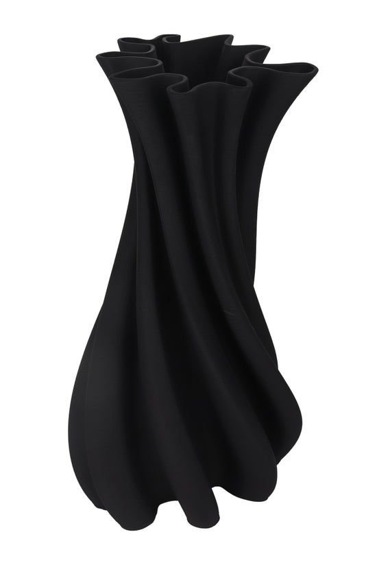 Camila Black 3D Ceramic Vase