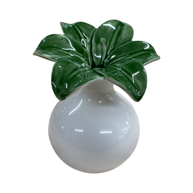 Ceramic Flower Vase Green