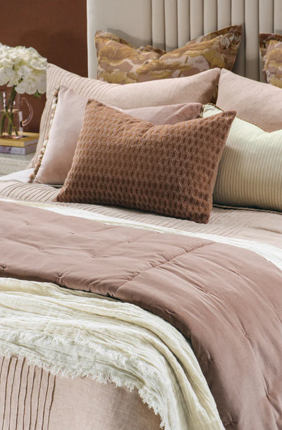 Lilypad Pink Clay Cushion