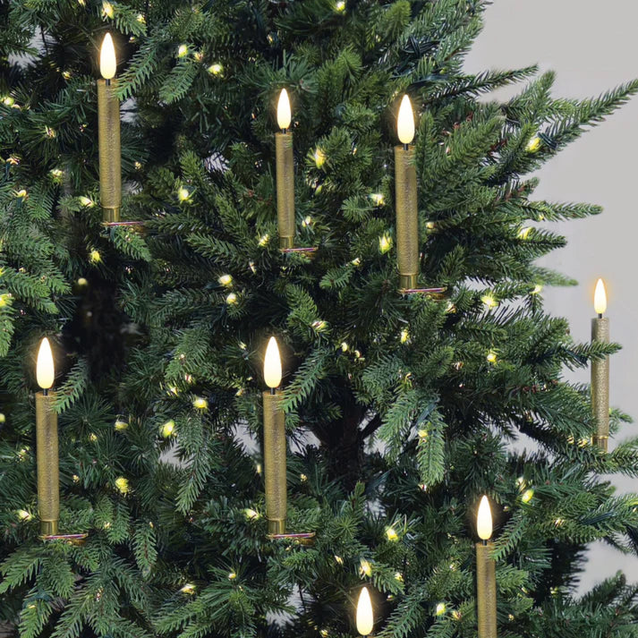 Deluxe Gold Candle 10pc Set with clamps