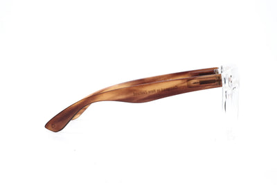 11am Crystal w/ Havana Reading Glasses