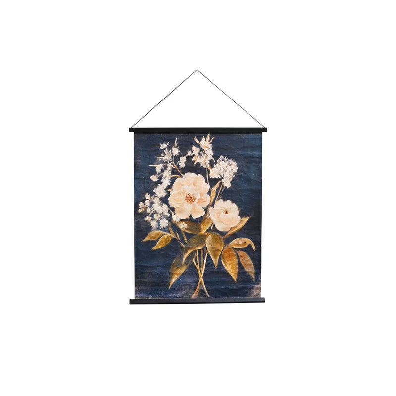 Hanging Paper Scroll Art - Evening Blooms
