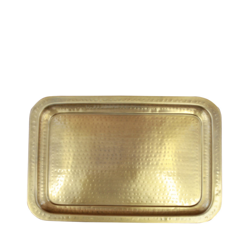 Hammered Antique Gold Tray