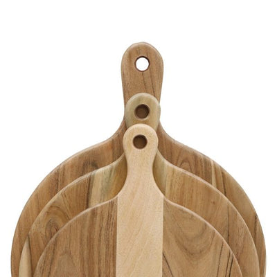 Wooden Round with handle Platter