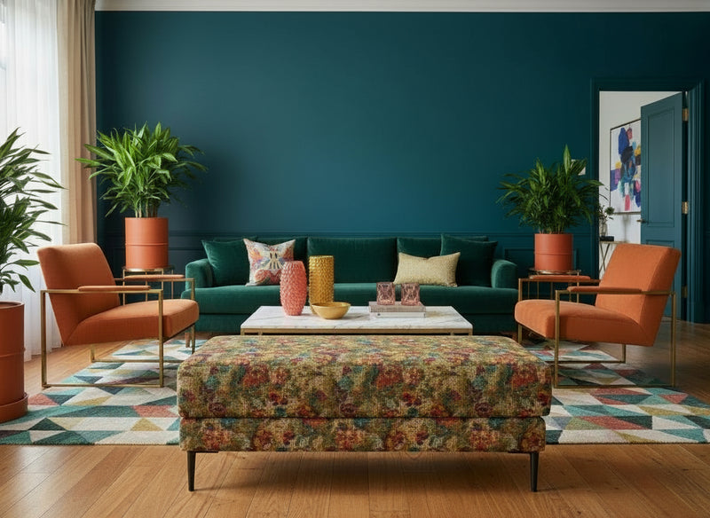 Bespoke Ottoman in Guell-Lamidrid in Granny