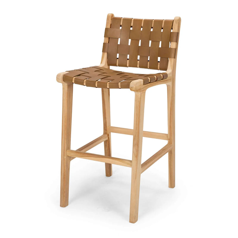 Indo Woven Highback Barstool