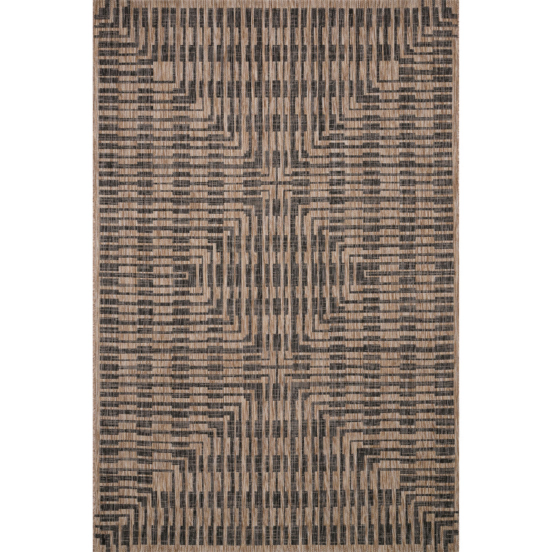 Isle Brown Black Outdoor Rug 2.39 x 3.28m