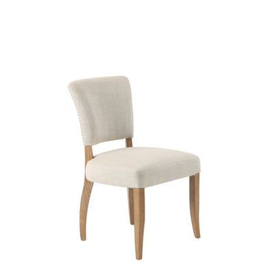 Belle Fabric Dining Chair Oak Leg