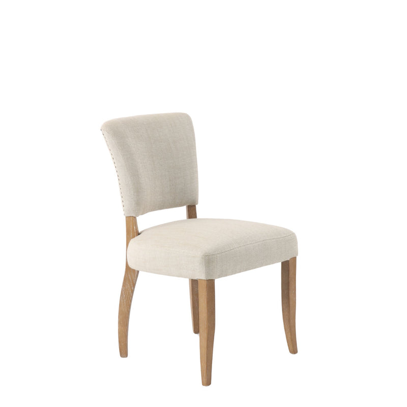 Belle Fabric Dining Chair Oak Leg