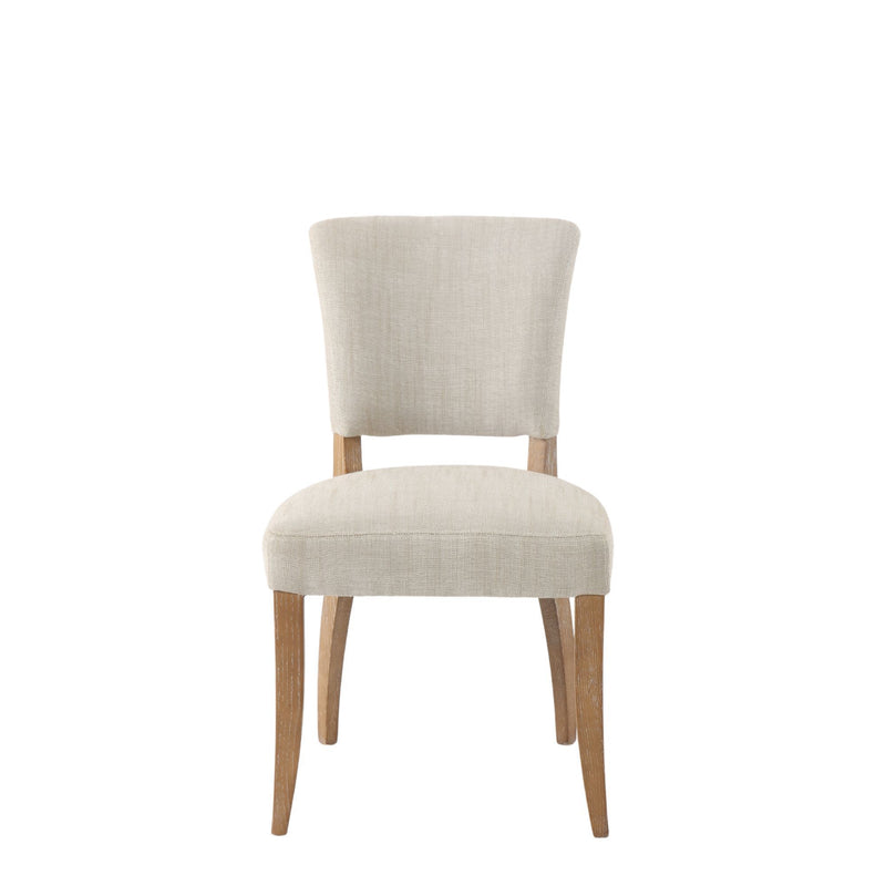Belle Fabric Dining Chair Oak Leg