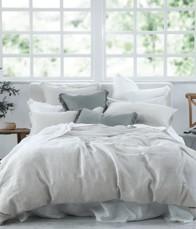 Laundered Linen Duvet Set Natural