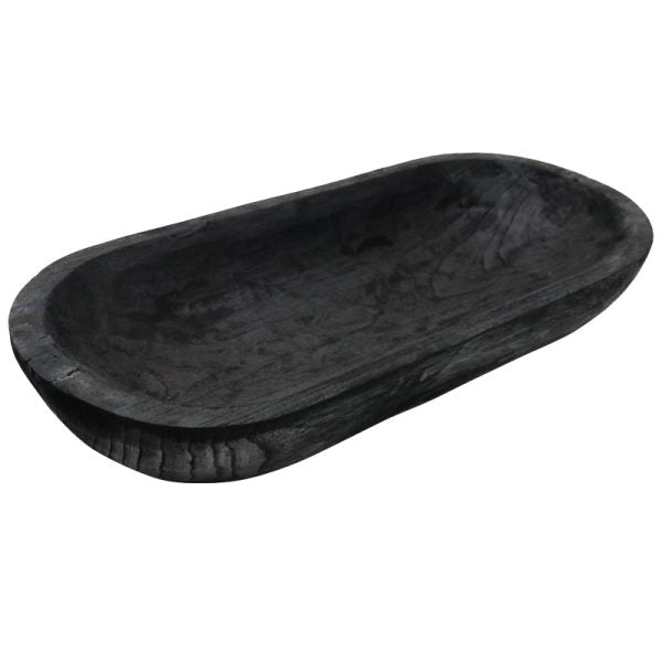 Black Wood Tray 57cm