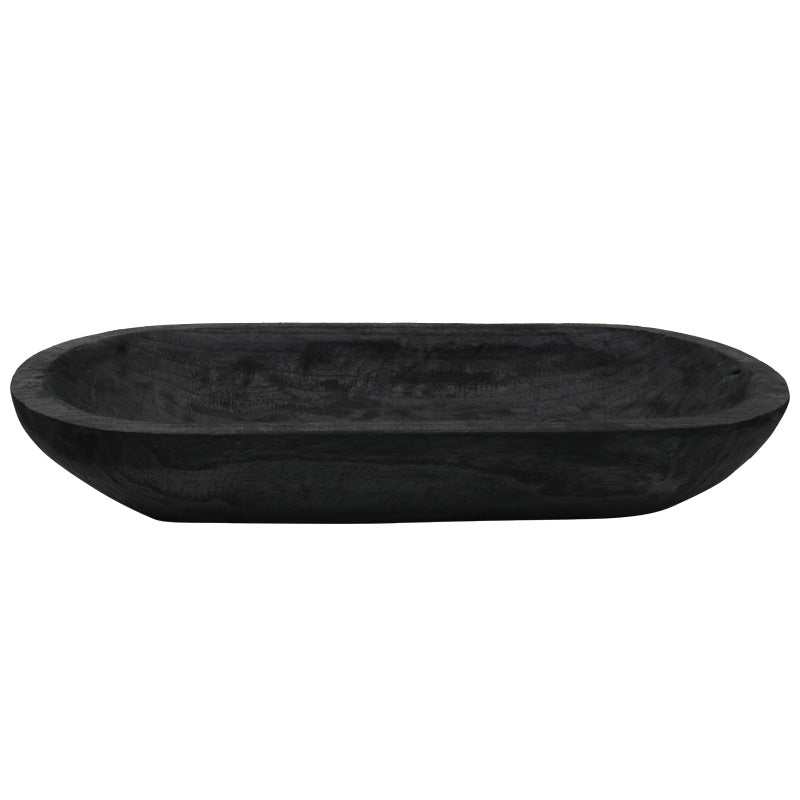 Black Wood Tray 57cm