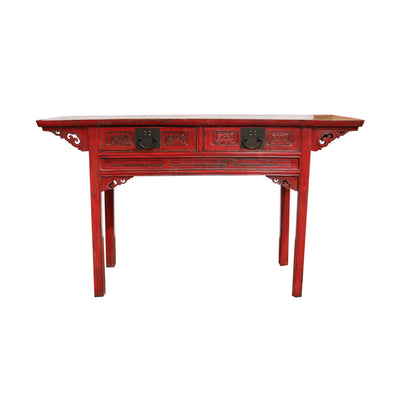 Canton Console Antique Red