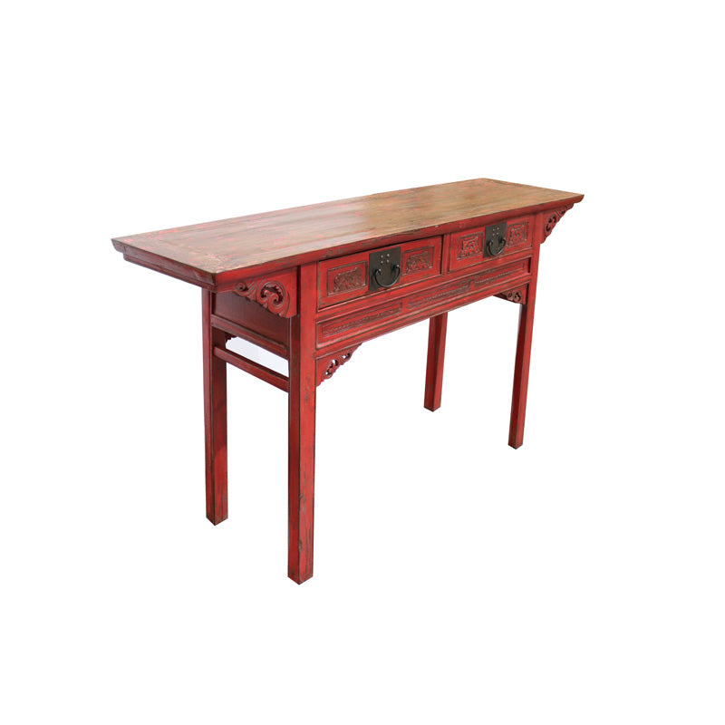 Canton Console Antique Red