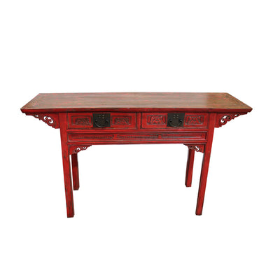 Canton Console Antique Red