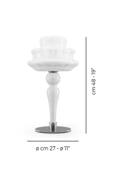 Murano Italian Glass  Novecento Table Lamp