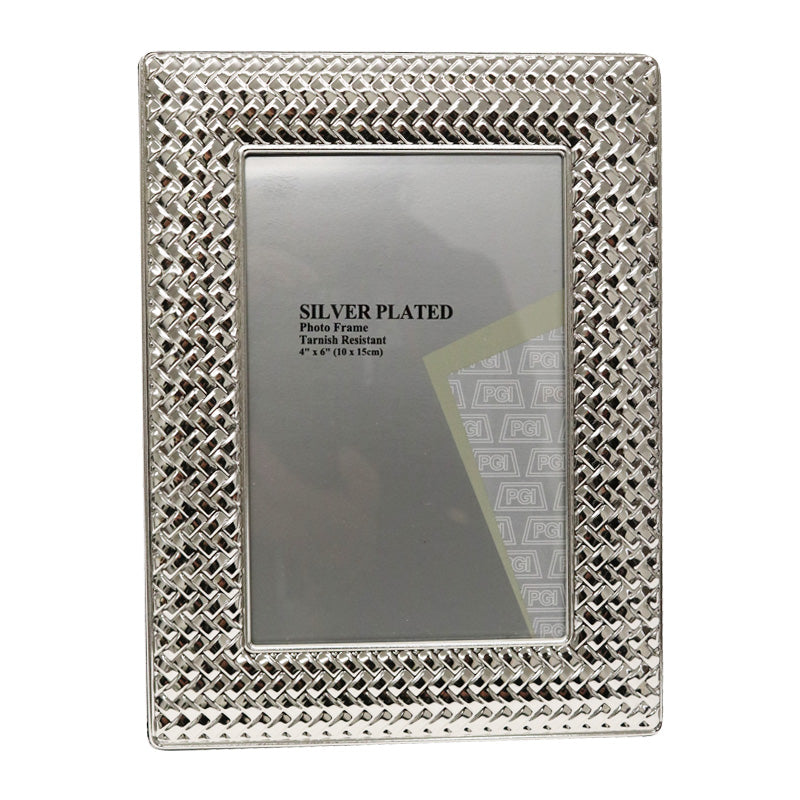 Picture Frame Style 9 Silver 6×4″
