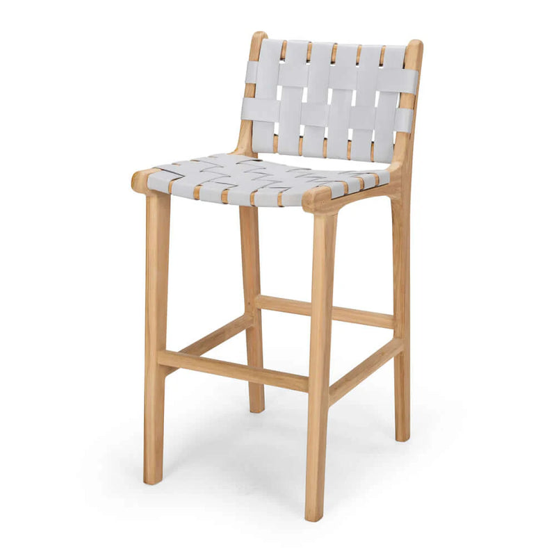 Indo Woven Highback Barstool