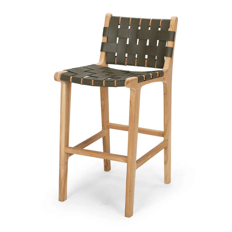 Indo Woven Highback Barstool