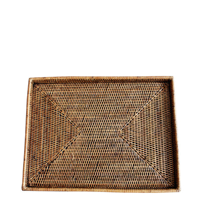 Rectanglar Large  Brown Tray