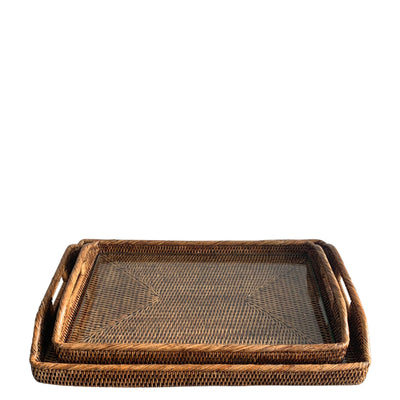 Morning Breakfast Tray with Glass Insert