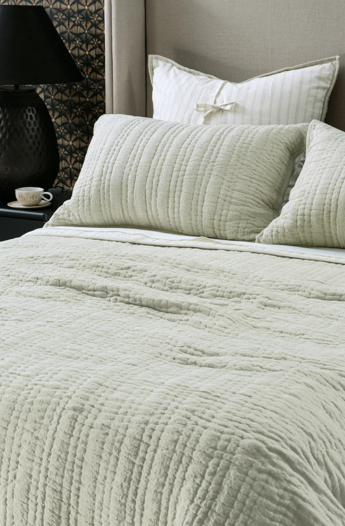 Ricamo Oatmeal Bedspread