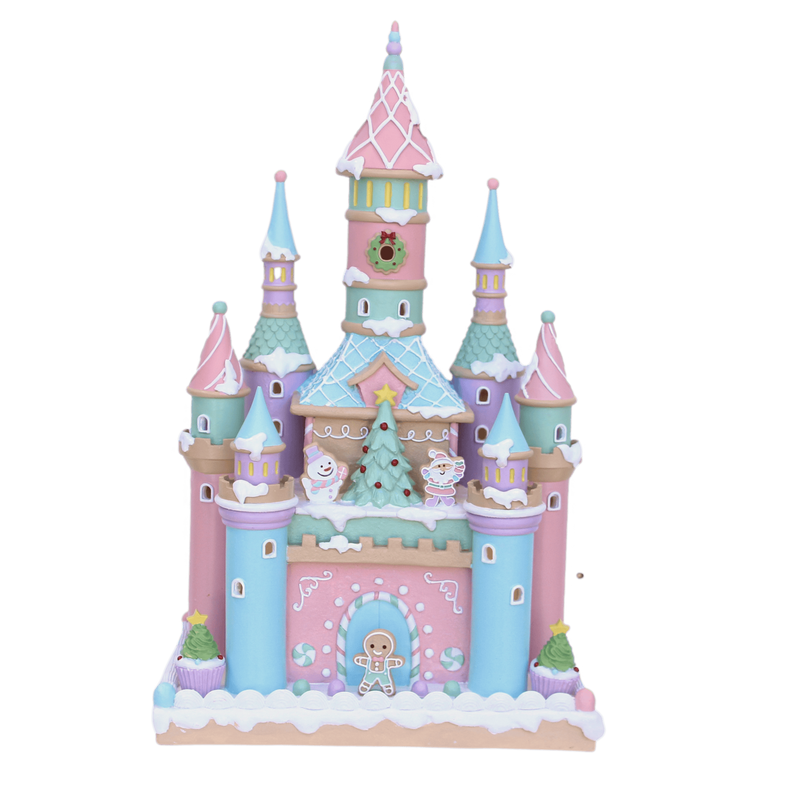 Pastel Gingerbread Castle