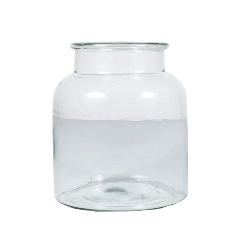 Wide Glass Vase