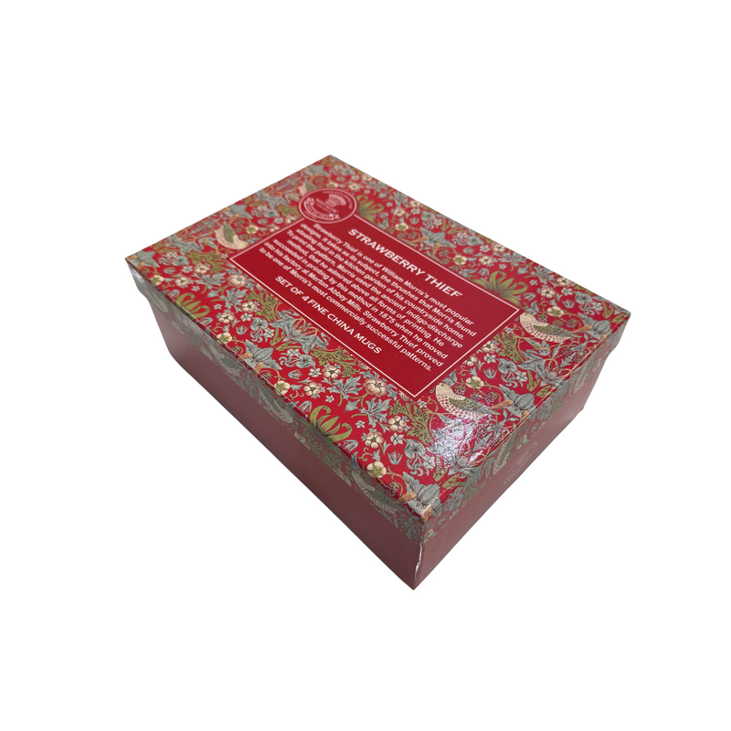 William Morris Strawberry Thief Mug (4 Set)