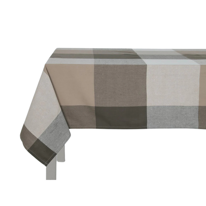 Giant Check Tablecloth Olive