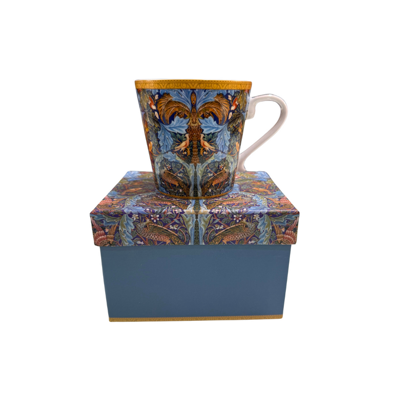 Conical Will Morris Mug Blue Bird in Gift Box